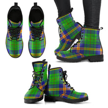 Load image into Gallery viewer, New Mexico Tartan Leather Boots