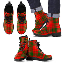 Load image into Gallery viewer, Cameron Modern Tartan Leather Boots Footwear Shoes