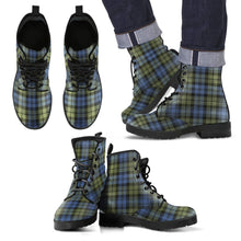 Load image into Gallery viewer, Campbell Faded Tartan Leather Boots Footwear Shoes