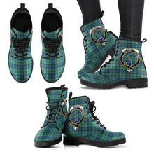 Load image into Gallery viewer, MacNeil of Colonsay Tartan Clan Badge Leather Boots